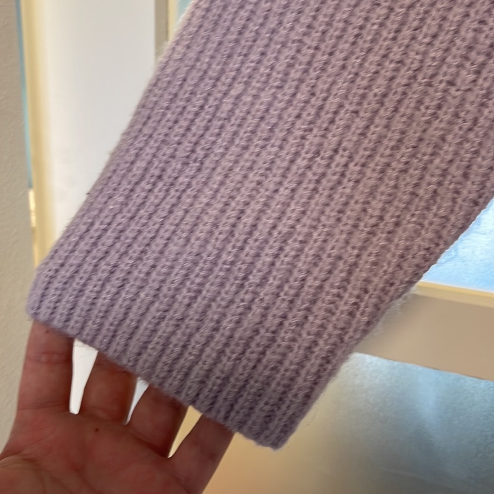 Lilac Cozy Sweater with Hood - Picture 2 of 4